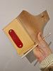 ARTIST FOLIO pouch Natural with Scarlet tab