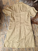 2nd Hand YMC womens cotton drill dress in sand