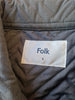 Folk men's lightweight quilted jacket in khaki green