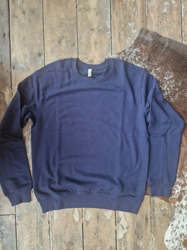Navy MODERN GOODS organic cotton sweatshirt