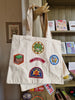 Canvas Tote with American Patches #2