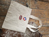 Canvas Tote with American Patches
