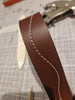 DOG LEAD in Brown with Ecru