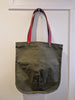 TOTELY SHOPPER in Khaki Green with multi straps