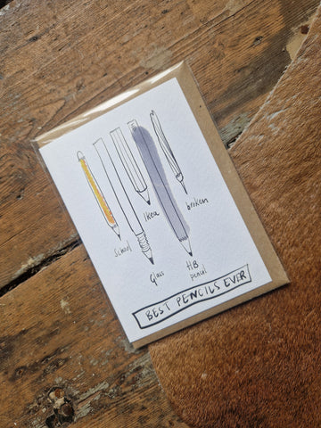 Best Pencils Ever Greetings Card