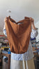 ARCHIVE SALE XL Hobo sack bag in Whiskey Brown Italian suede leather