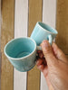 Mudworks Turquoise small coffee cups