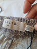 Men's drawstring shorts Mocha ecru print  in Size L
