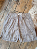 Men's drawstring shorts Mocha ecru print  in Size L
