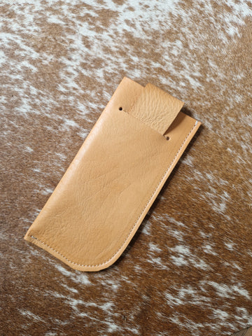 Sunglasses // Spectacles case in Natural Tan