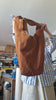 ARCHIVE SALE XL Hobo sack bag in Whiskey Brown Italian suede leather