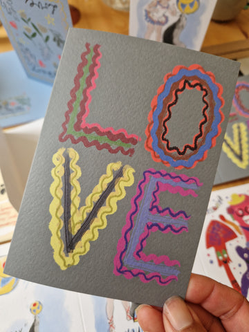 Ric Rac LOVE Greetings Card