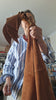 ARCHIVE SALE XL Hobo sack bag in Whiskey Brown Italian suede leather