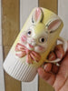 Vintage Bunny tall mug with pink bow