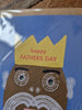 Happy Father's Day King crown Greetings Card