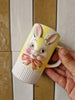 Vintage Bunny tall mug with pink bow