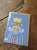 Happy Father's Day King crown Greetings Card