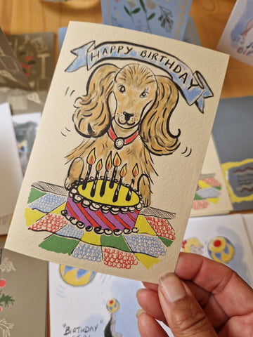 Birthday Cocker Spaniel Greetings Card