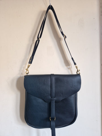 Chantry Saddle Bag in Cinder Black