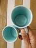 Mudworks Turquoise small coffee cups
