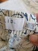 Men's Linen Viscose Drawstring Shorts in Navy and Ecru