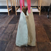 TOTELY BUCKET - OLIVE with SCARLET straps