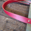 TOTELY BUCKET - OLIVE with SCARLET straps