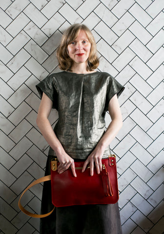 VAN DER ROHE bag in SCARLET