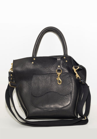 #70 Saddlery Tote Bag in Cinder black